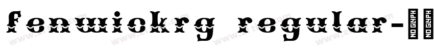 fenwickrg regular字体转换